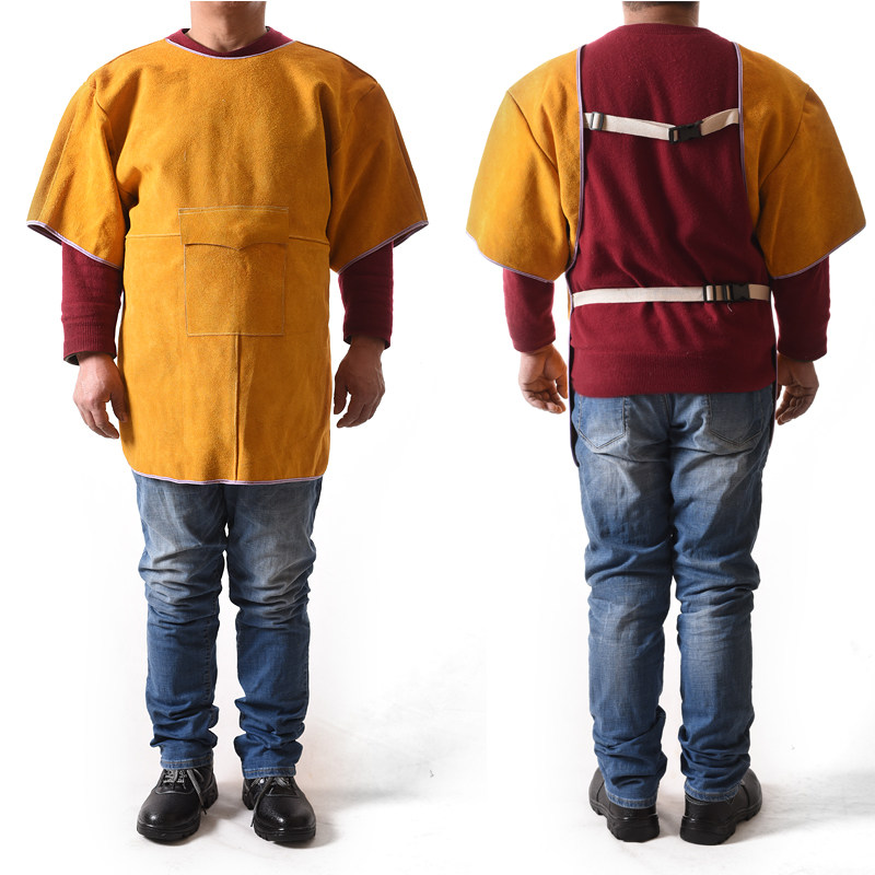 牛皮电焊防护服焊工服氩弧焊工作服防辐射防飞溅耐高温反穿衣围裙,淘宝优惠券,粉丝福利购,淘宝优惠卷