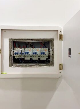电表箱装饰画带钟表挂钟挂画电闸配电箱遮挡时钟免打遮丑