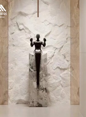 人形艺术落地灯创意新款家居客厅抽象人物售楼部摆件设计师雕塑灯