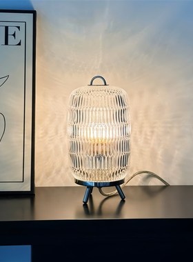 巴卡同款法式高雅水晶玻璃灯装饰送礼氛围台灯壁灯桌面装饰摆件