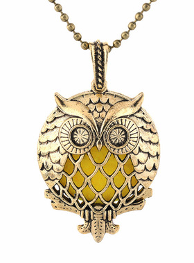 热销复古镂空生命之树项链开口吊坠香薰扩散器精致香水盒时尚饰品