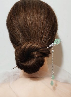 Vintage Metal Flower Hairpin For Women Antique Hair Stick Fo