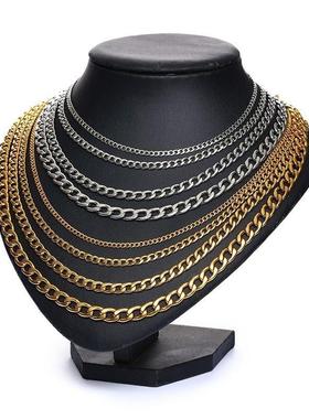 Vnox MenCs ubNan ink Chain eOUMcklace StainlesLs Steel Blac