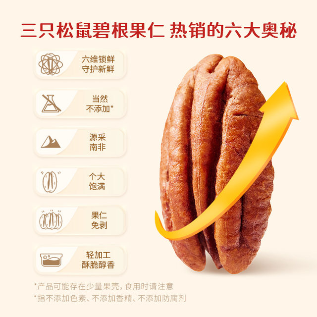 Three Squirrels Pecans Internet celebrity dormitory walnuts