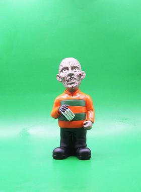 新款直销跨境新品死神吸血鬼面具人白脸人万圣节创意摆件树脂工艺