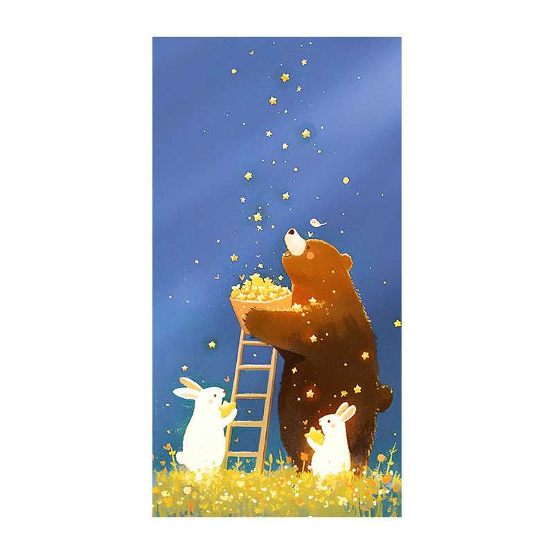 新款直销卡通清新风自粘PVC玻璃贴阳台浴室装饰贴防窥透光不透明 - 图2