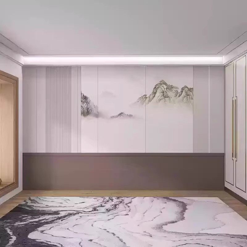 新款宋氏美学墙纸客厅电视背景墙山水画壁纸客厅茶室3D壁画墙布,淘宝优惠券,粉丝福利购,淘宝优惠卷