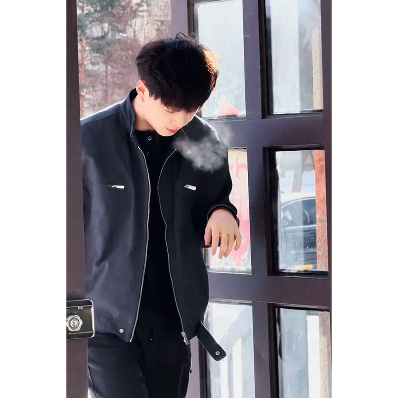 美式cleanfit哈灵顿夹克男春秋底特律牛仔外套短款复古水洗机车服 - 图3