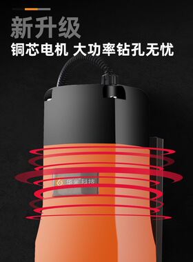 华米消防管道专用开孔机电动四通调速扩孔钻便携镀锌管钢管打孔器