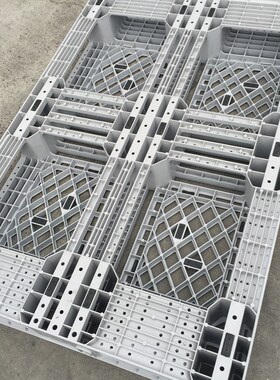 1208注塑网格田字EU箱专用塑料托盘 防滑防潮板