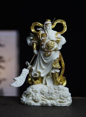 象牙果韦陀伽蓝菩萨护法佛像摆件家居桌面玄关饰品武财神招财供奉