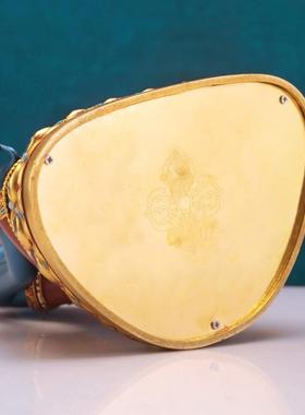 王师兄纯铜彩绘药师佛精品仿古鎏金铜像摆件藏式尼泊尔家供用奉品