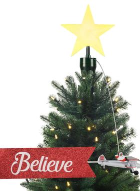 Mr.Christmas圣诞先生款圣诞树装饰灯高级感树顶星发光可旋转装饰