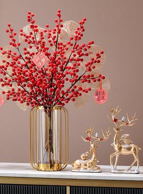 轻奢花瓶电视柜玄关摆件客厅插花创意乔迁新居之喜装饰品桌面摆设