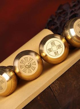 全黄纯铜葫芦摆件黄铜汽车挂饰件开盖空心可装水装朱砂五谷