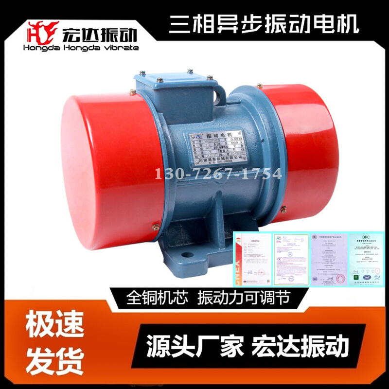 宏达YZD振动电机 YZD-15-2振动电机 功率1.1KW 振实台用电机 - 图1