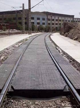 铁路道口板P50铁路铺面板橡胶嵌丝水泥枕P60平交道口垫板