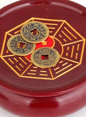 六六八卦串串桶铜钱竹筒周报容易画串串桶易经工具钱六角摇杆桶铜