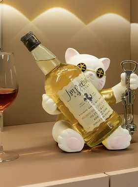 速发招装轻红酒架摆件酒柜财饰品猫奢高档家居客厅餐柜乔迁新居礼