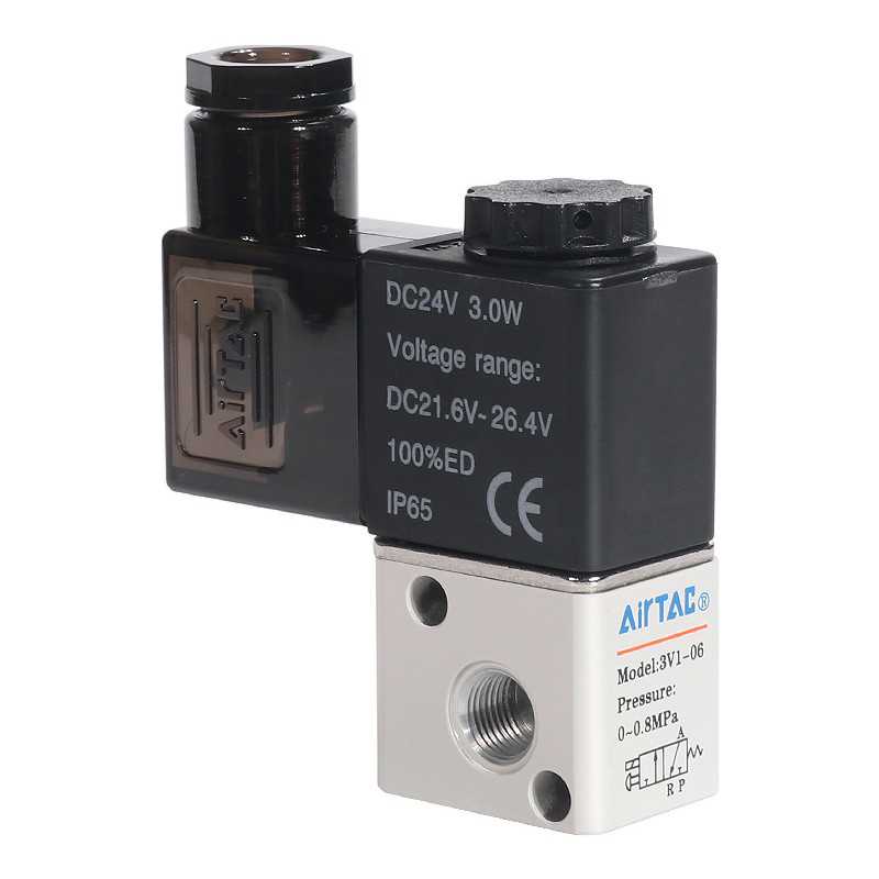 亚德客AIRTAC 二位三通直动式 电磁阀 3V1-06 3V106A/B  3V1-M5 - 图3