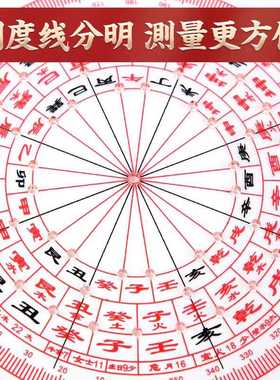 立极尺亚克力透明板专业测量定位简易立极规八边形透明户型图罗盘