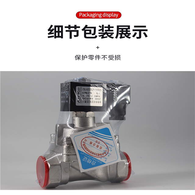 25kg stainless steel high pressure solenoid valve high pressure water valve air valve water gas 2.5MPA 4 minutes 6 minutes AC220V