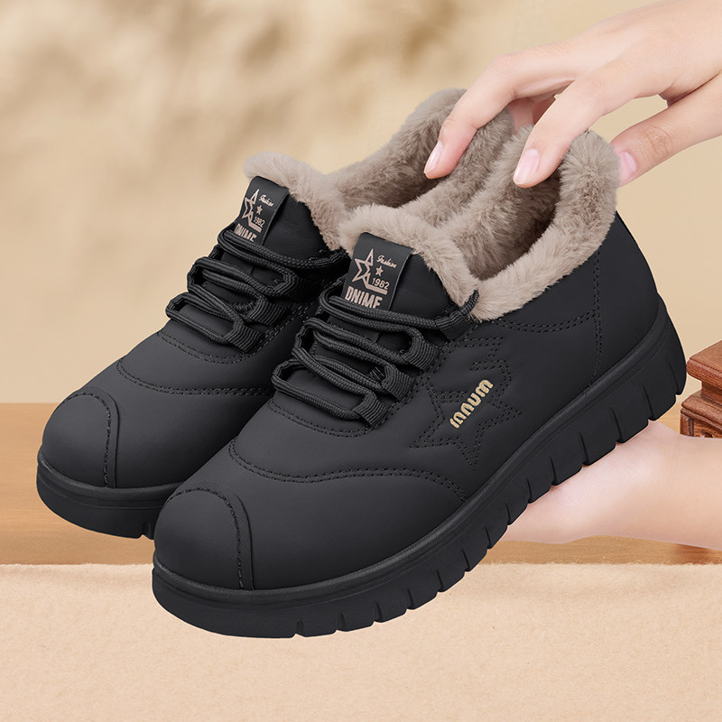 老北京布鞋女鞋官方正品2025新款冬加绒加厚保暖中老年人妈妈棉鞋,淘宝优惠券,粉丝福利购,淘宝优惠卷