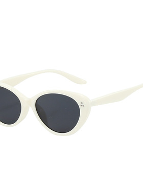 防晒防紫外线太阳镜潮街拍复古眼镜新款椭圆形辣妹墨镜女高级感