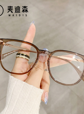 杰特9408新款金属方框眼镜街拍大框墨镜网红素颜防蓝光眼镜可配近