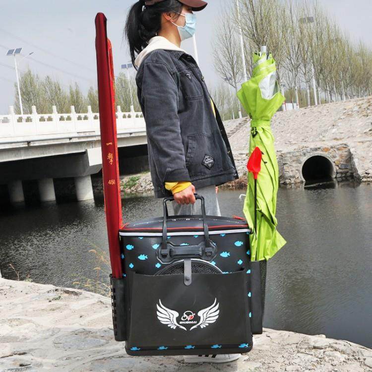 加固带侧兜鱼护桶一体成型加高装鱼活鱼桶可插杆鱼护桶钓鱼桶,淘宝优惠券,粉丝福利购,淘宝优惠卷