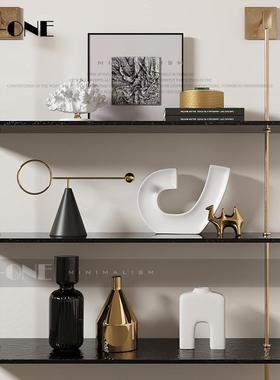 匠级十三现代轻样板间装饰品高感创意轻奢组合几何个性客厅酒奢柜