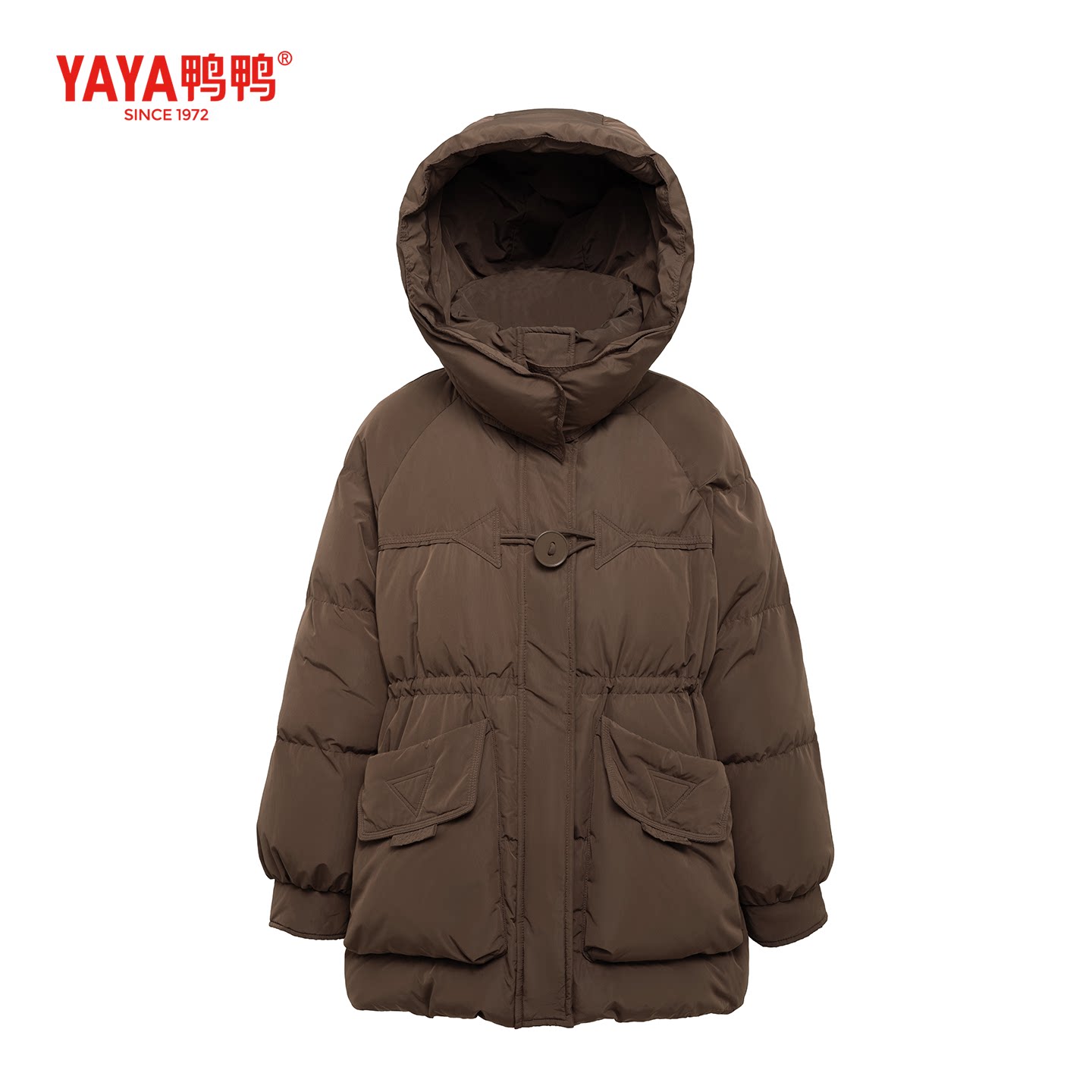 YAYA/鸭鸭2025冬妈妈装新款时尚休闲百搭韩版秋冬保暖羽绒服外套