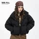 Yaya 2025 winter new versatile short women's solid color stand collar down jacket