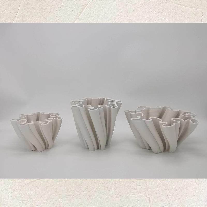 3D打印陶瓷侘寂风花瓶摆件软装高级感摆件样板间艺术品,淘宝优惠券,粉丝福利购,淘宝优惠卷