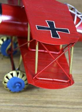 复古飞机美式二战模型铁艺w工艺品摆设家居客厅小摆件酒柜装饰品