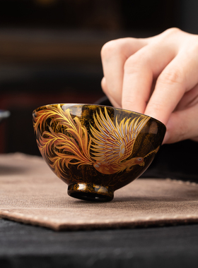 天然大漆茶杯福州非遗漆器茶具