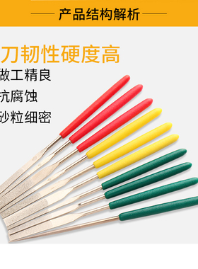金刚石锉刀PTF-100钻石锉刀套装包邮金刚砂金金刚石手用锉刀
