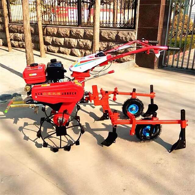 Tobacco cured potato sweet potato seedling plant protection coating machine Household high ridge gasoline mulch machine Agricultural pepper coating machine