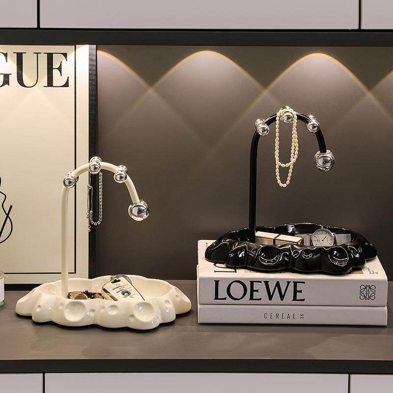 陶瓷放钥匙收纳玄关摆件轻奢高档入户门口鞋柜装饰品奶油风置物架,淘宝优惠券,粉丝福利购,淘宝优惠卷