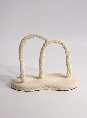 现代侘寂风法式艺术几何摆件轻奢高级感样板间客厅书房酒柜装饰品