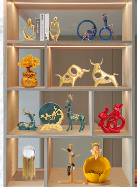 现货速发2024年平安富贵喜乐装饰品摆件家居客厅电视酒柜轻奢乔迁