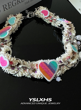 小众彩色亚比配饰choker多巴胺