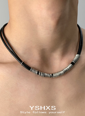 复古金属缠绕设计感项链