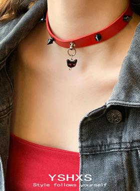 魔法小猫choker暗黑朋克项链