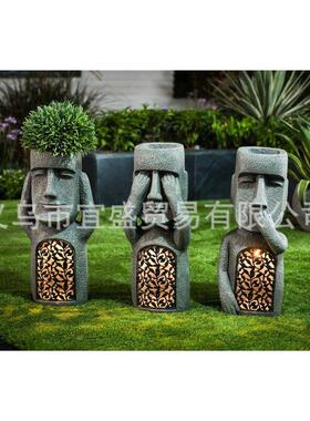 外贸复活节看听说系列花盆摆件多用装饰设计装饰摆件庭院