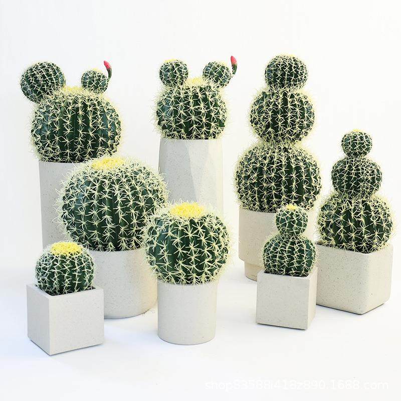 网红仿真仙人球假仙人掌盆景装饰室内外软装设计绿植橱窗造景摆件,淘宝优惠券,粉丝福利购,淘宝优惠卷