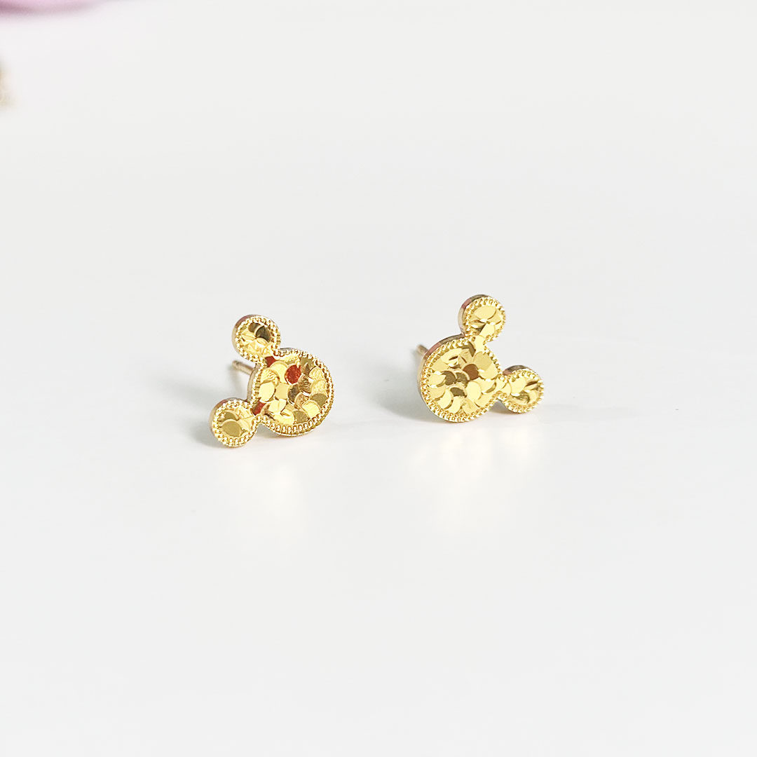 新款cnc碎冰冰s925纯银不过敏镀18k真金耳钉桃心轻奢风气质耳饰,淘宝优惠券,粉丝福利购,淘宝优惠卷