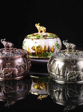 复古新款金属锌合金创意个性潮流防风烟灰缸家居客厅装饰摆件礼品