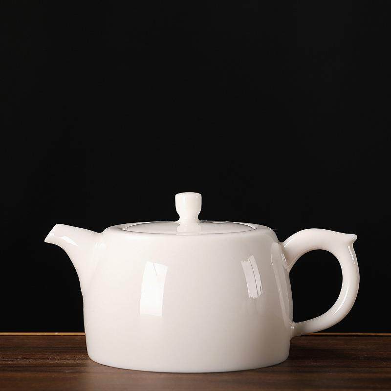 中国白羊脂玉瓷高白高透茶壶泡茶把玩单壶礼品logo厂家,淘宝优惠券,粉丝福利购,淘宝优惠卷