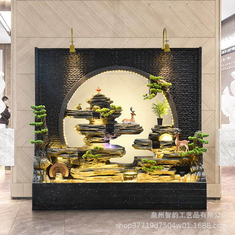 水幕墙假山流水摆件循环水玄关办公室别墅庭院喷泉鱼池装饰水景观,淘宝优惠券,粉丝福利购,淘宝优惠卷